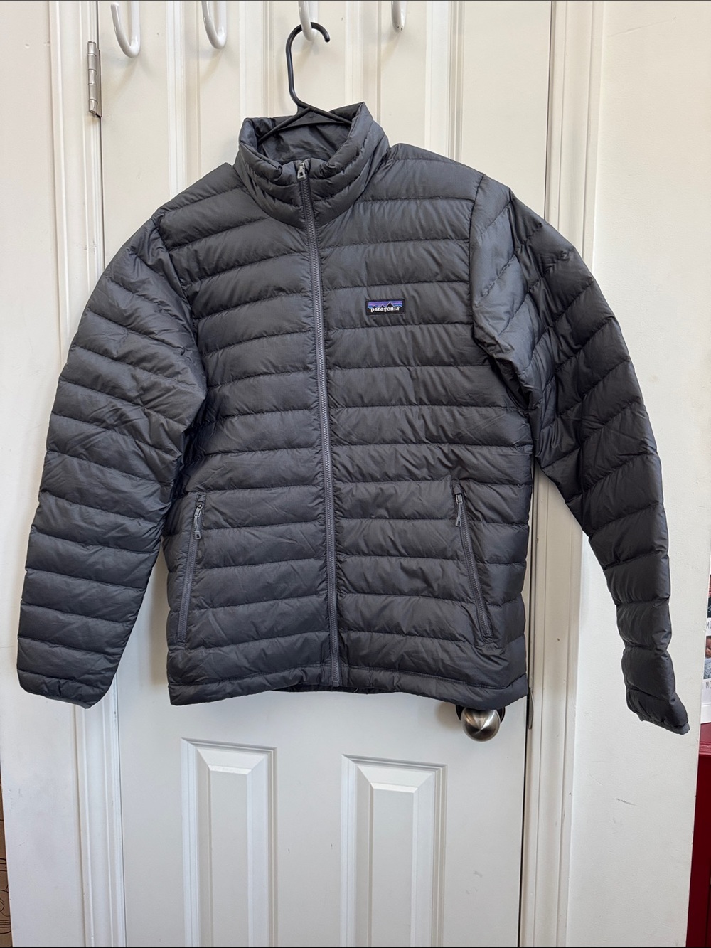Patagonia Gray Quilted Down Puffer Jacket